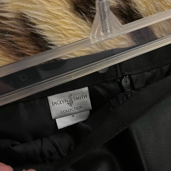 Jaclyn smith leather skirt size 12 - Picture 3 of 6